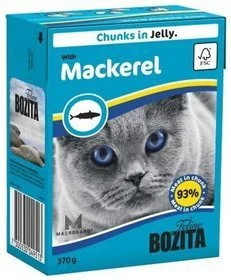 Bozita CAT Kartonik 370g kawałki w galaretce z makrelą - Mokra karma dla kotów - miniaturka - grafika 3