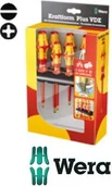 Śrubokręty - Wera wkrętaki (śrubokręty) izolowane płaskie/PH/PZ Kraftform Plus 100 7cz. +wies (5006148001) - miniaturka - grafika 1
