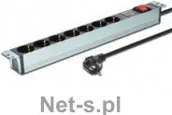 Listwy zasilające - Digitus listwa zas. 19, 1U, 7 16A/250V/4000W, 15 LGW (DN-95407  / A-DN-95407) - miniaturka - grafika 1