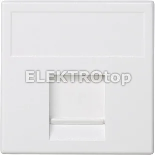 Kontakt Simon K76/9 Płytka K45, 1x RJ z osłoną; uniwersalna; czysta biel - Gniazdka elektryczne Kontakt Simon K76/9 Płytka K45, 1x RJ z osłoną; uniwersalna; czysta biel - Gniazdka elektryczne - miniaturka - grafika 1