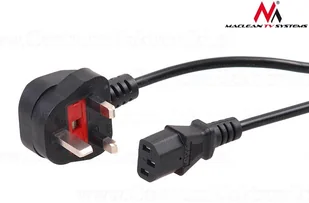 Maclean Kabel Zasilający 3 pin 5M wtyk Gb MCTV-808 - Kable komputerowe i do monitorów - miniaturka - grafika 5