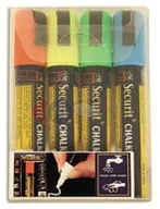 Markery do tablic - Securit Markery do tablicy kolorowe - wąska końcówka SMA510-V4 - miniaturka - grafika 1