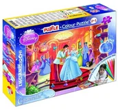 Puzzle - Lisciani Puzzle dwustronne Kopciuszek 108 + mazaki - miniaturka - grafika 1