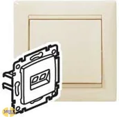 Gniazdka elektryczne - Legrand Valena gniazdo 2xrj45 cat5e utp 774131 - miniaturka - grafika 1