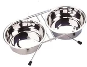 Pozostałe akcesoria dla psów - Nobby 72824 Napfständer Chrom Inklusiv 2 Näpfen - miniaturka - grafika 1