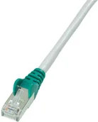 Kable miedziane - Digitus Professional owany kat 5e SF/UTP 2 m szary zieloy - miniaturka - grafika 1