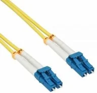 Kable światłowodowe - InLine 0.5m LC/LC OS2 kabel optyczny 88656V - miniaturka - grafika 1