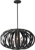 Lampy sufitowe - Elstead Lighting Lampa wisząca WOODSTOCK kol. Czarny (FE/WOODSTOCK/P/L) - Feiss- - miniaturka - grafika 1