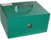 Sejfy i kasy pancerne - PPH AS Kaseta metalowa K-08 Mini (2 dna) - miniaturka - grafika 1