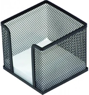 Q-CONNECT Pojemnik na karteczki Office Set metalowy czarny PBS Connect Polska - Szkolne artykuły papiernicze - miniaturka - grafika 5