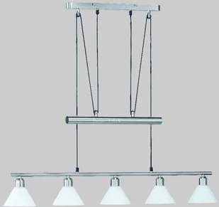 Trio Leuchten Lampa wisząca o regulowanej wysokości 5-punktowa - Lampy sufitowe - miniaturka - grafika 2