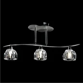 Lampy sufitowe - Luxera Żyrandol Nowoczesny PLAFON Kryształowy 3pł SAMBA 1559 - miniaturka - grafika 1