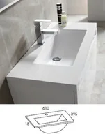 Umywalki - Elita Dance 61x40 E800960 - miniaturka - grafika 1