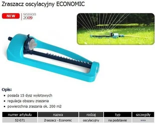 Cellfast Zraszacz oscylacyjny ECONOMIC (52-071) - Węże ogrodowe i zraszacze - miniaturka - grafika 5