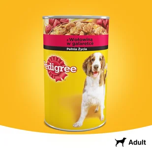 Pedigree Wołowina w galaretce 1200g puszka - Mokra karma dla psów - miniaturka - grafika 3