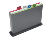 Deski do krojenia - Joseph Joseph ZESTAW DUŻYCH DESEK DO KROJENIA JOSEPH JOSEPH INDEX ADVANCE GRAFITOWY 5 ELEMENTÓW ZOBACZ FILM BTRZY 60064 - miniaturka - grafika 1