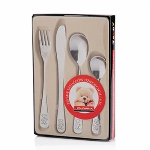 Sztućce dla dzieci stalowe FLORINA TEDDY 4 el. - Sztućce dla dzieci - miniaturka - grafika 2