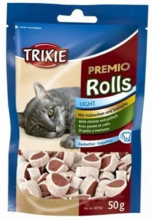 Trixie Premio Fish Chicken Rolls - Krążki Z Kurczakiem I Łososiem [42702] 13121 - Suplementy i witaminy dla kotów - miniaturka - grafika 2