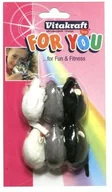 Zabawki dla kotów - Vitakraft For You zabawka dla kota myszka z futerka 6szt - miniaturka - grafika 1