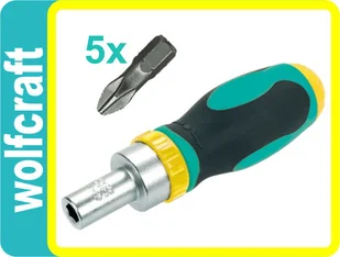 Wolfcraft wkrętak ręczny 2C mini z mechanizmem zapadkowym 1237000 - Śrubokręty - miniaturka - grafika 3