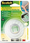 Taśmy klejące - Taśma montażowa SCOTCH, bardzo silna, piankowa 19 mm X 1,5 m -J0039 NB-1648 - miniaturka - grafika 1