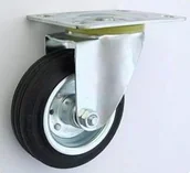 Kółka i bloczki - Zabi Koło metalowo-gumowe w obudowie skrętnej fi 100 - miniaturka - grafika 1