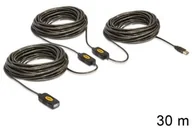 Kable USB - Delock Kabel USB męskie - męskie 2.030 m AKTYWNY BLACK - 83453 - miniaturka - grafika 1