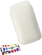 Etui i futerały do telefonów - Sony muzzano oryginalne pokrowiec ochronny "Le Sweep" w kolorze białym do Xperia Miro, wstrząsoodporny, elegancki i absolutnie wysokiej jakości wzór i trwały wyłącznie 1 Stylus + 1 gratis - miniaturka - grafika 1