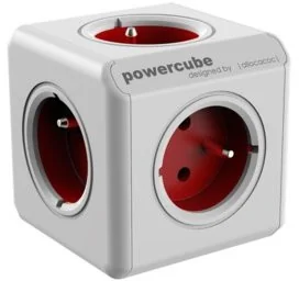 Powercube Adapter Original 5x zásuvka Czerwona - Przedłużacze i rozgałęźniki - miniaturka - grafika 2