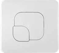 Przyciski spłukujące - Cersanit Stelaże i zestawy podtynkowe Przycisk TARGET L biały do stelaża TARGET - miniaturka - grafika 1