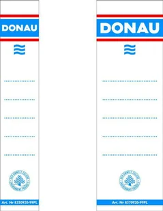 Donau Etykiety wsuwane do segregatora , 28x153mm, dwustronne, 20szt. 8350920-09PL - Etykiety samoprzylepne i bloki etykiet - miniaturka - grafika 2