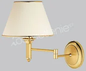 Lampy ścienne - Jupiter CLASSIC Mosiądz satyna I Kinkiet 1x E27 (max 60W) 208-CLK - miniaturka - grafika 1