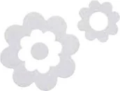 Akcesoria łazienkowe - Sealskin Naklejki antypoślizgowe Antislip Flora białe 311000210 - miniaturka - grafika 1