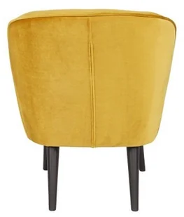 Woood Fotel SARA z aksamitu ochra - 375690-132 375690-132 - Fotele Woood Fotel SARA z aksamitu ochra - 375690-132 375690-132 - Fotele - miniaturka - grafika 4