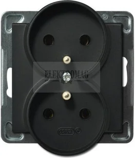 Ospel (ecru) - gniazdo Podwójne GP-2RRZ (+0) do ramki - Gniazdka elektryczne - miniaturka - grafika 2