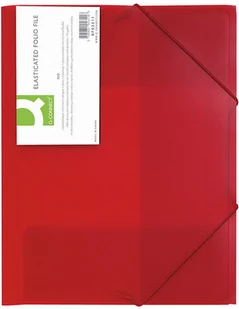 Q-Connect Teczka z gumką A4 PP - czerwona KF02311 - Teczki i skoroszyty - miniaturka - grafika 2