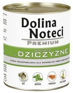 Dolina Noteci Premium Pies Dziczyzna Puszka 800g - Mokra karma dla psów Dolina Noteci Premium Pies Dziczyzna Puszka 800g - Mokra karma dla psów - miniaturka - grafika 2