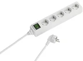 Kable - Vivanco ebl3 W 3-listwa zasilająca z zabezpieczeniem przed dziećmi (przewód zasilający 1,4 m, przekrój 1,5 MM) Biały biały 4008928310450 - miniaturka - grafika 1