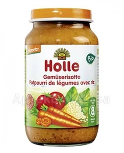 Holle 8 mc RISOTTO WARZYWNE BEZGLUTENOWE BIO 220 g po 8 miesiącu - Dania dla dzieci - miniaturka - grafika 2