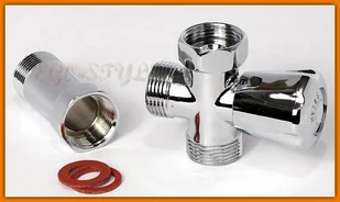 Ferro Z250 Zawór grzybkowy kątowy czerpalny z przedłużką 3/4, Z250, - Akcesoria hydrauliczne - miniaturka - grafika 2