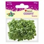 Dekoratorstwo - Cekiny Metaliczne Okrągłe Średnicy 7Mm 10G Titanum Kolor Zielony - miniaturka - grafika 1