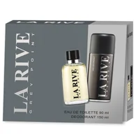 Zestawy perfum męskich - La Rive Zestaw kosmetyków Grey Point (woda perfumowana 90 ml + dezodorant 150 ml) - miniaturka - grafika 1