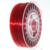Filamenty i akcesoria do drukarek 3D - Devil Design Filament PET-G Rubinowy transparentny 1,75 mm 1 kg - miniaturka - grafika 1
