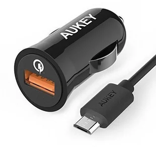 Aukey Ładowarka samochodowa 1xUSB Quick Charge 2.0 2.4A 18W CC-T5 5902666660060 - Ładowarki samochodowe - miniaturka - grafika 3
