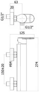 Paffoni Candy CA168CR - Baterie wannowe i prysznicowe - miniaturka - grafika 2