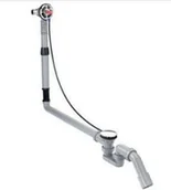 Wylewki do baterii - Hansgrohe AXOR Bouroullec Exafill S wylewka wannowa z odpływem i przelewem do wa - miniaturka - grafika 1