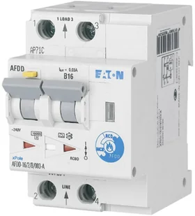 Eaton Przełącznik ochrony przeciwpożarowej AFDD-32/2/C/003-A 187234 30 mA - Bezpieczniki elektryczne Eaton Przełącznik ochrony przeciwpożarowej AFDD-32/2/C/003-A 187234 30 mA - Bezpieczniki elektryczne - miniaturka - grafika 1