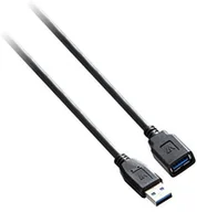 Kable USB - V7 USB 3.0 Verlängerungskabel (wtyk-gniazdo A na-A, 1,8 m) Czarny - miniaturka - grafika 1