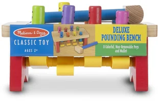 Melissa&Doug Drewniana Przebijanka Wbijanka Deluxe Melissa 14490 - Zabawki interaktywne dla dzieci - miniaturka - grafika 2