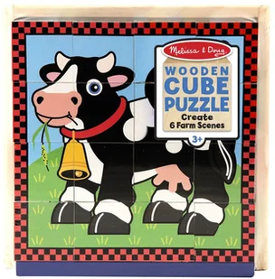 Melissa&Doug Klocki drewniane obrazkowe Zwierzęta 10775 - Układanki dla dzieci - miniaturka - grafika 4